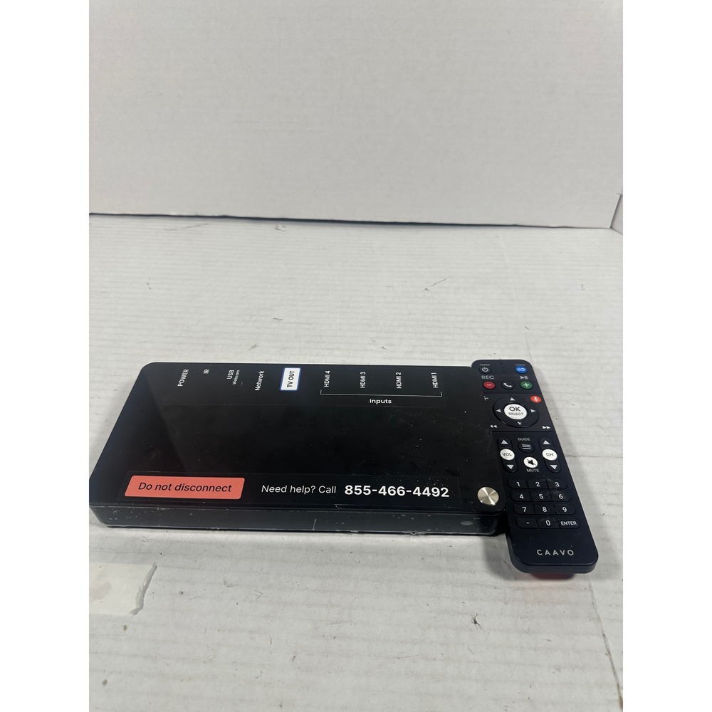 Caavo Control Center Smart Home Hub HDMI Switcher HDRX4.1 with Remote Black